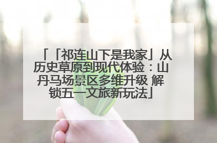 「祁连山下是我家」从历史草原到现代体验：山丹马场景区多维升级 解锁五一文旅新玩法