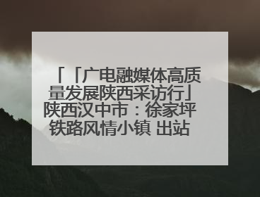 「广电融媒体高质量发展陕西采访行」陕西汉中市：徐家坪铁路风情小镇 出站就是景区
