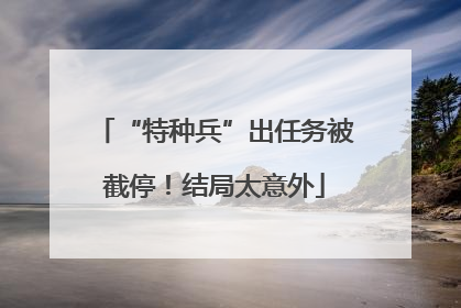 “特种兵”出任务被截停！结局太意外