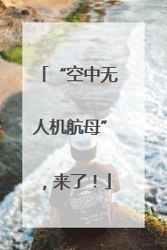 “空中无人机航母”，来了！