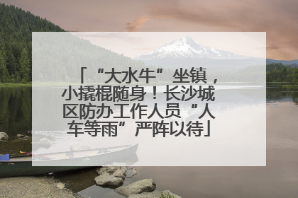 “大水牛”坐镇，小撬棍随身！长沙城区防办工作人员“人车等雨”严阵以待