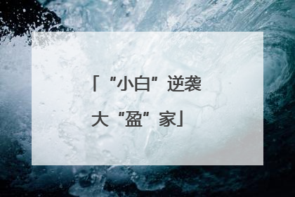 “小白”逆袭大“盈”家