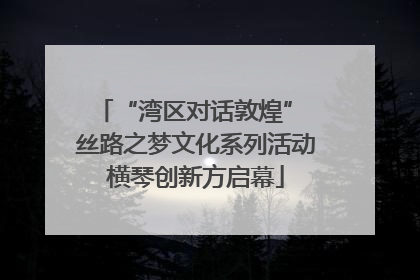 “湾区对话敦煌” 丝路之梦文化系列活动横琴创新方启幕