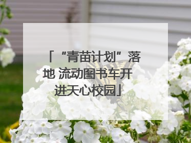 “青苗计划”落地 流动图书车开进天心校园
