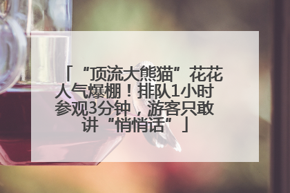 “顶流大熊猫”花花人气爆棚！排队1小时参观3分钟，游客只敢讲“悄悄话”