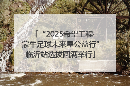 “2025希望工程·蒙牛足球未来星公益行”临沂站选拔圆满举行