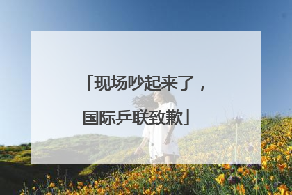 现场吵起来了，国际乒联致歉