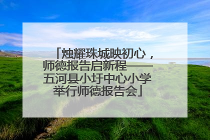 烛耀珠城映初心，师德报告启新程——五河县小圩中心小学举行师德报告会
