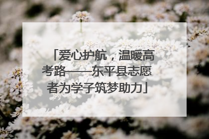 爱心护航，温暖高考路——东平县志愿者为学子筑梦助力