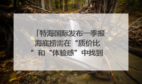特海国际发布一季报 海底捞需在“质价比”和“体验感”中找到平衡｜新经济观察