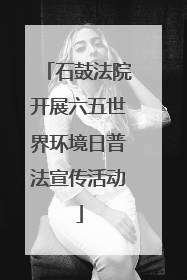 石鼓法院开展六五世界环境日普法宣传活动