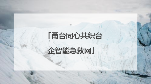甬台同心共织台企智能急救网