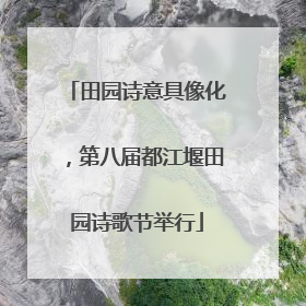 田园诗意具像化，第八届都江堰田园诗歌节举行