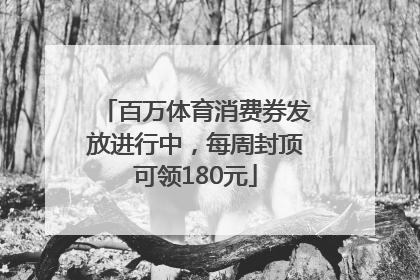 百万体育消费券发放进行中，每周封顶可领180元