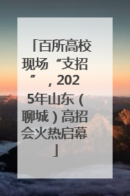 百所高校现场“支招”，2025年山东（聊城）高招会火热启幕