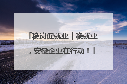 稳岗促就业｜稳就业，安徽企业在行动！
