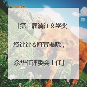 第二届漓江文学奖终评评委阵容揭晓，余华任评委会主任