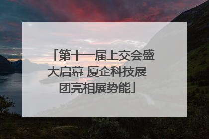 第十一届上交会盛大启幕 厦企科技展团亮相展势能