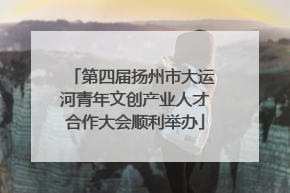 第四届扬州市大运河青年文创产业人才合作大会顺利举办