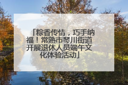 粽香传情，巧手纳福！常熟市琴川街道开展退休人员端午文化体验活动