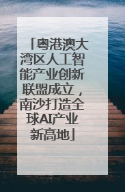 粤港澳大湾区人工智能产业创新联盟成立，南沙打造全球AI产业新高地