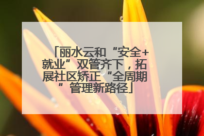 丽水云和“安全+就业”双管齐下，拓展社区矫正“全周期”管理新路径