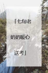 七旬老奶奶暖心送考