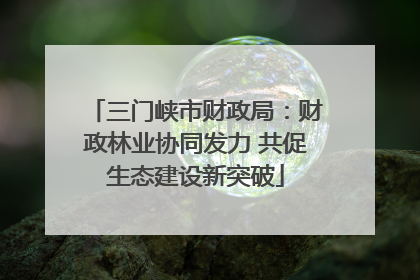 三门峡市财政局：财政林业协同发力 共促生态建设新突破