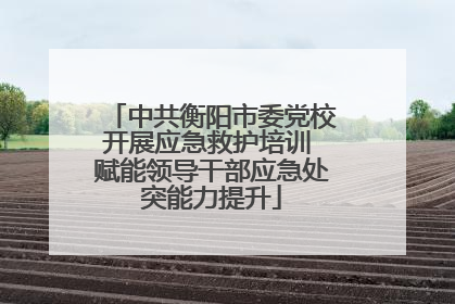 中共衡阳市委党校开展应急救护培训 赋能领导干部应急处突能力提升