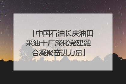 中国石油长庆油田采油十厂深化党建融合凝聚奋进力量