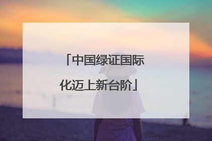 中国绿证国际化迈上新台阶