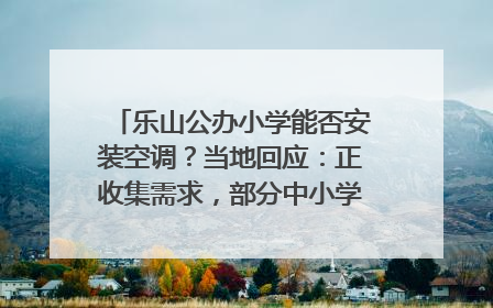 乐山公办小学能否安装空调？当地回应：正收集需求，部分中小学已启动安装｜云求助