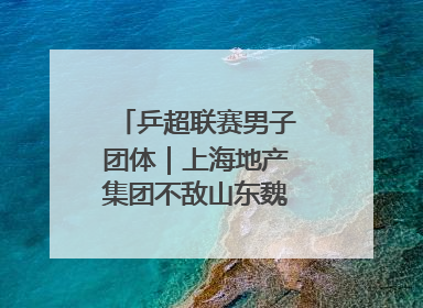 乒超联赛男子团体｜上海地产集团不敌山东魏桥·向尚运动