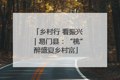 乡村行 看振兴｜易门县：“桃”醉盛夏乡村富