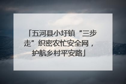 五河县小圩镇“三步走”织密农忙安全网，护航乡村平安路