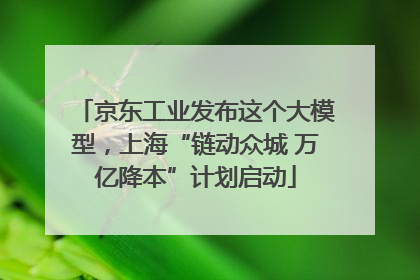 京东工业发布这个大模型，上海“链动众城 万亿降本”计划启动
