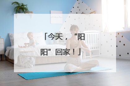 今天，“阳阳”回家！