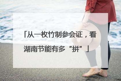 从一枚竹制参会证，看湖南节能有多“拼”