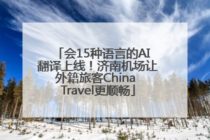 会15种语言的AI翻译上线！济南机场让外籍旅客China Travel更顺畅