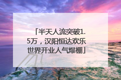 半天人流突破1.5万，汉阳恒达欢乐世界开业人气爆棚