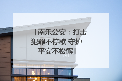 南乐公安：打击犯罪不停歇 守护平安不松懈