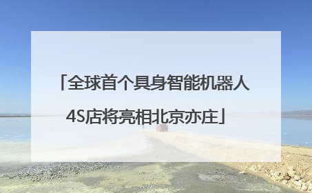 全球首个具身智能机器人4S店将亮相北京亦庄