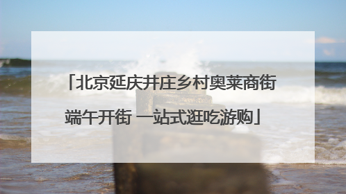 北京延庆井庄乡村奥莱商街端午开街 一站式逛吃游购