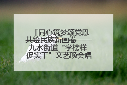 同心筑梦颂党恩 共绘民族新画卷——九水街道“学榜样 促实干”文艺晚会唱响民族团结主旋律