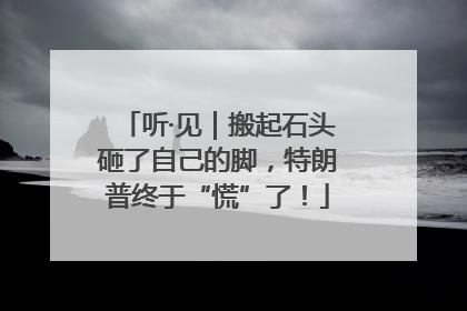 听·见｜搬起石头砸了自己的脚，特朗普终于“慌”了！