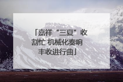 嘉祥“三夏”收割忙 机械化奏响丰收进行曲