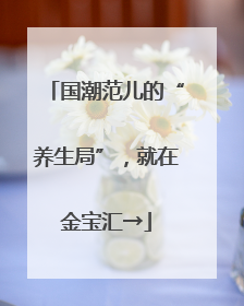 国潮范儿的“养生局”，就在金宝汇→