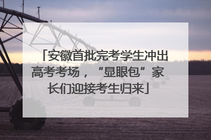 安徽首批完考学生冲出高考考场，“显眼包”家长们迎接考生归来