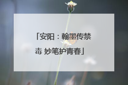 安阳：翰墨传禁毒 妙笔护青春