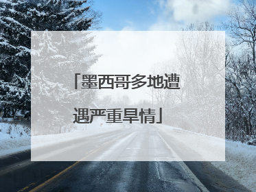 墨西哥多地遭遇严重旱情